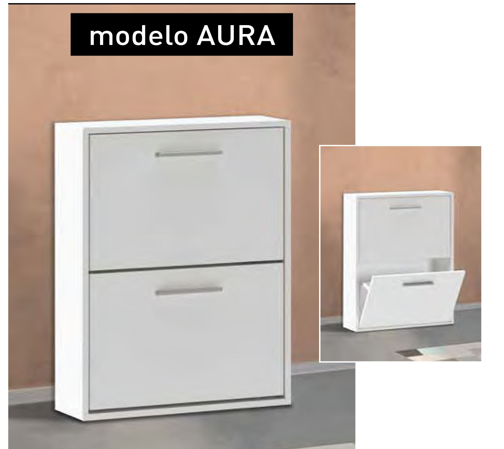 Zapatero Aura 2 puertas