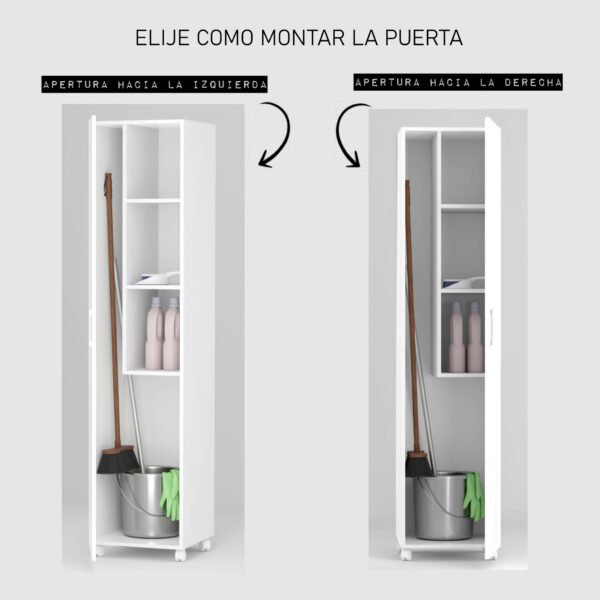 Armario hogar ruedas 1p - Imagen 5