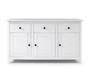 Aparador 3P 3C, 79x134x40 Blanco Abierto