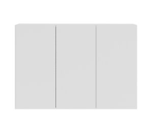 Aparador Moderno de 3 Puertas, Color Blanco, 120 cm de Ancho