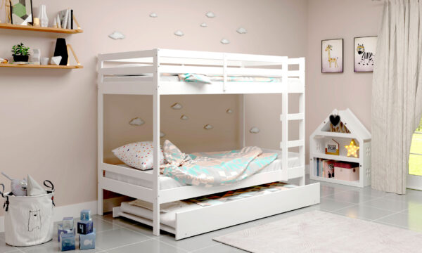Cama auxiliar blanco abierto - Imagen 2