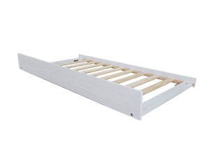 Cama Auxiliar de madera, en color blanco para camas de 90cm - Medidas 22x189x96 cm