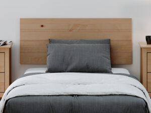  Cabecero Cama Madera Maciza Pino Pintada (110 X 45, Miel)