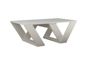 Mesa Centro Auxiliar, Mesa café (Alto 40 / Ancho 60 / Largo 110) en Color (Blanco)