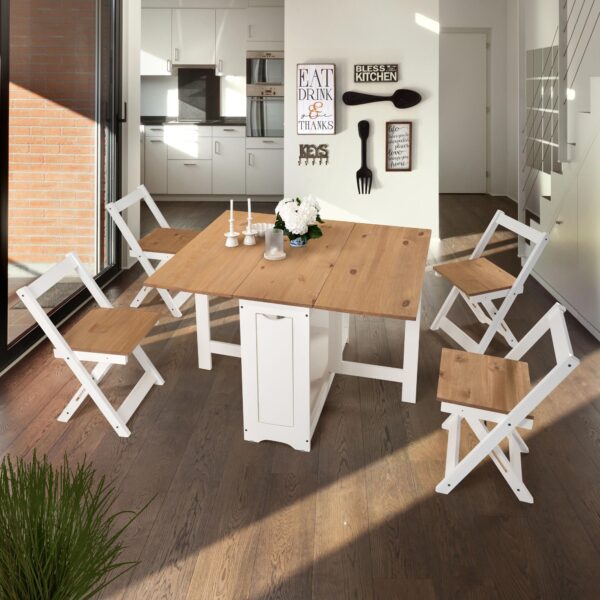Set Mesa + 4 Sillas Plegables - Imagen 6