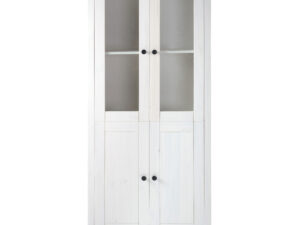 Vitrina , 2 Puertas + 2 Puertas. 180x81x35, Blanco Abierto