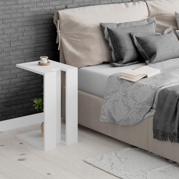 Mesa auxiliar blanco - Imagen 3