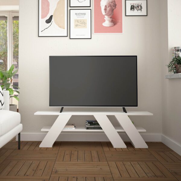 Mesa TV blanco - Imagen 2